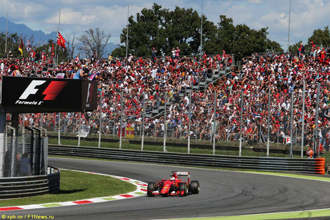 Себастьян Феттель в Монце, 2015 год