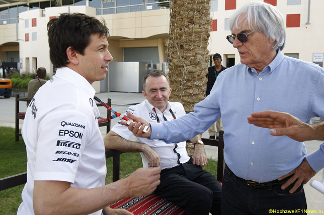 Тото Вольфф, Падди Лоу и Берни Экклстоун