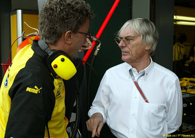 Берни Экклстоун и Эдди Джордан, 2004 год