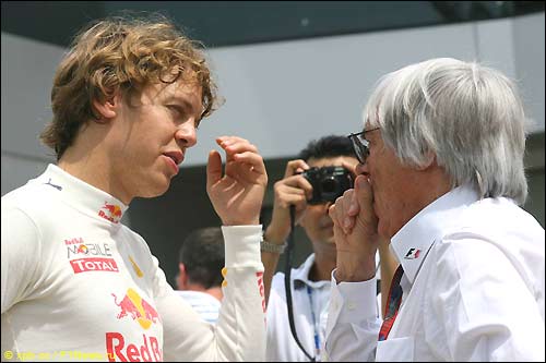 Себастьян Феттель и Берни Экклстоун