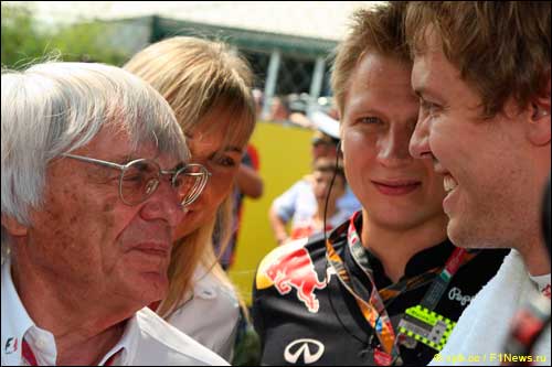 Берни Экклстоун и Себастьян Феттель