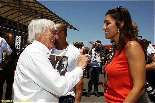 Берни Экклстоун и его подруга Фабиана Флози