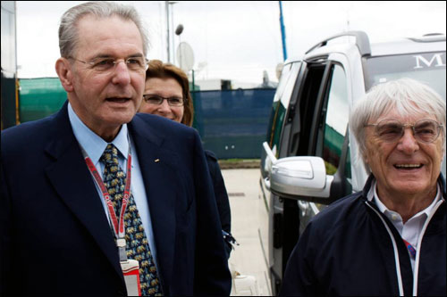 Берни Экклстоун и Жак Рогге, президент МОК