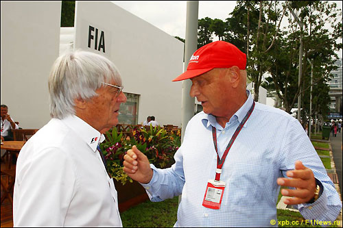 Берни Экклстоун и Ники Лауда