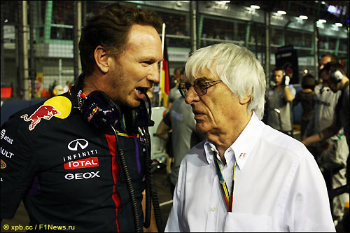 Берни Экклстоун и Кристиан Хорнер