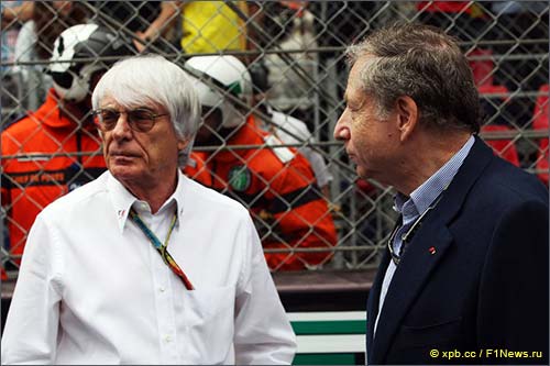 Берни Экклстоун и Жан Тодт, президент FIA
