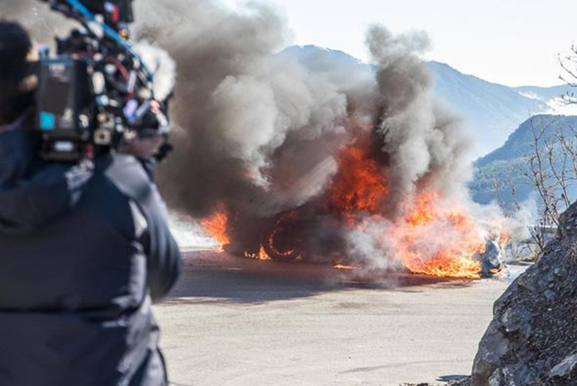 Горящий спорткар Alpine, фото Top Gear