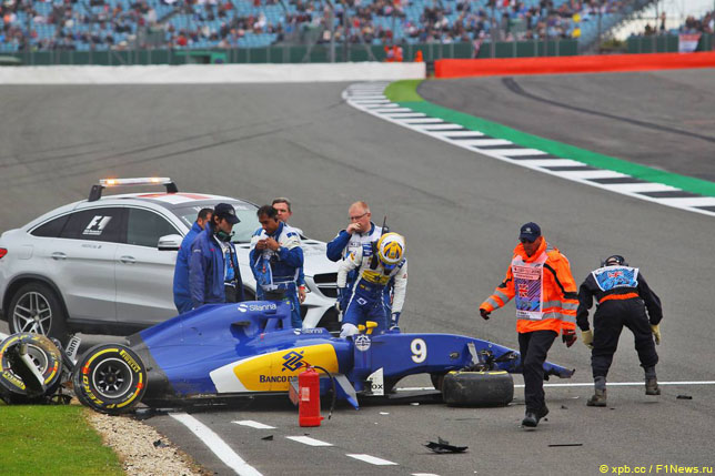 Последствия аварии Маркуса Эриксона