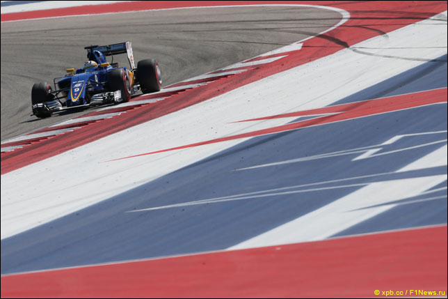 Маркус Эриксон на прошлогоднем Гран При США