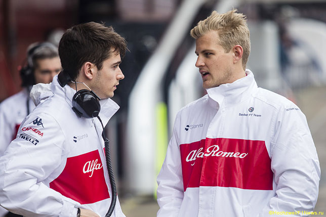 Шарль Леклер и Маркус Эриксон