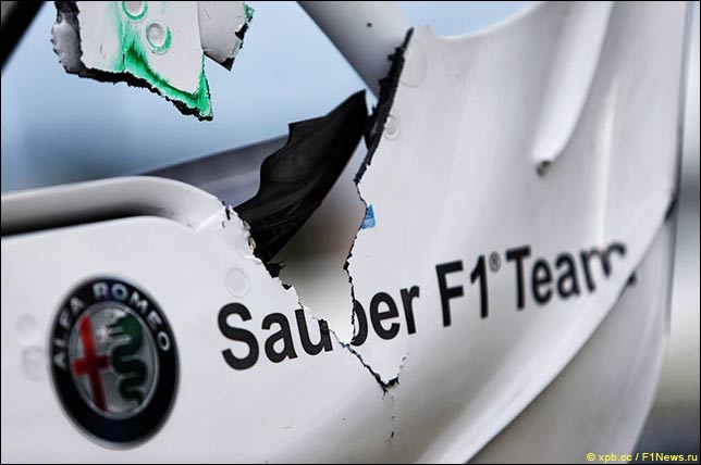 Машина Эриксона после аварии