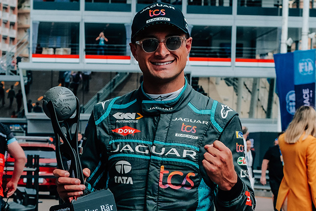 Митч Эванс, победитель квалификации в Монако