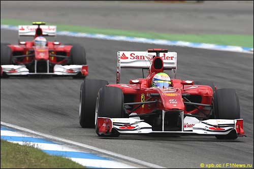 Фернандо Алонсо и Фелипе Масса в Хоккенхайме