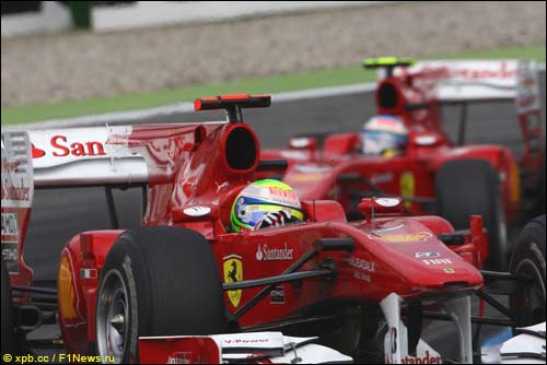 Алонсо и Масса, Хоккенхайм'10