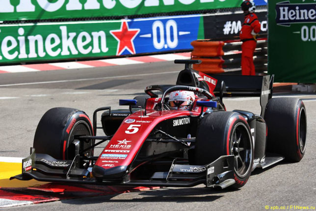 Тео Пуршер на этапе Формулы 2 в Монако