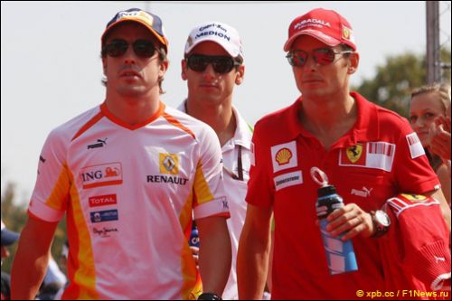 Фернандо Алонсо и Джанкарло Физикелла