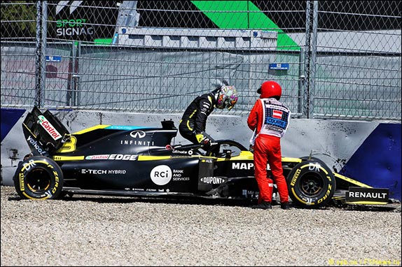 После аварии Даниэля Риккардо