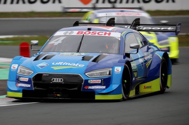 Робин Фряйнс за рулём Audi во время гонки DTM, 2020 год, фото из социальных сетей