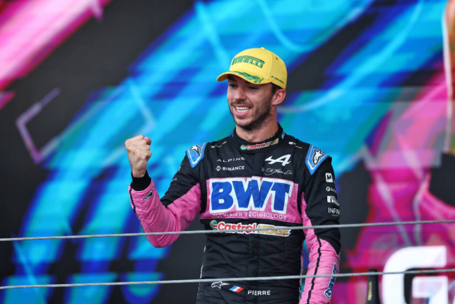 Пьер Гасли на подиуме в Сан-Паулу, 2024 год, фото XPB