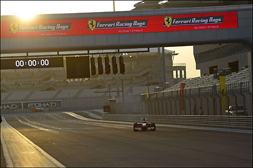 Марк Жене за рулем F60 на трассе в Абу-Даби