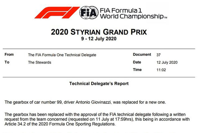Документ FIA