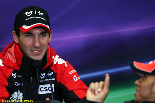 Тимо Глок на пресс-конференции FIA