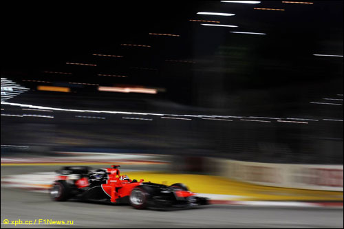 Тимо Глок на трассе Гран При Сингапура