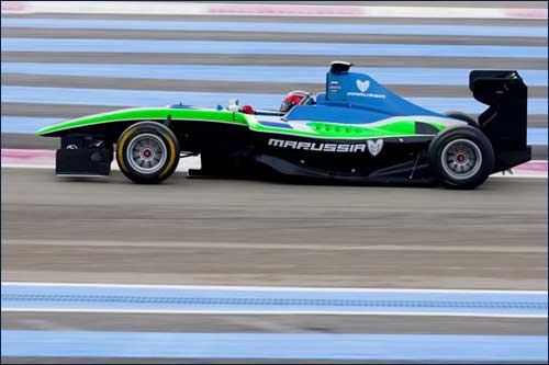 Иван Лукашевич на тестах GP3