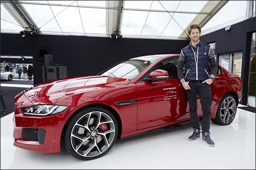 Роман Грожан на презентации Jaguar в Париже