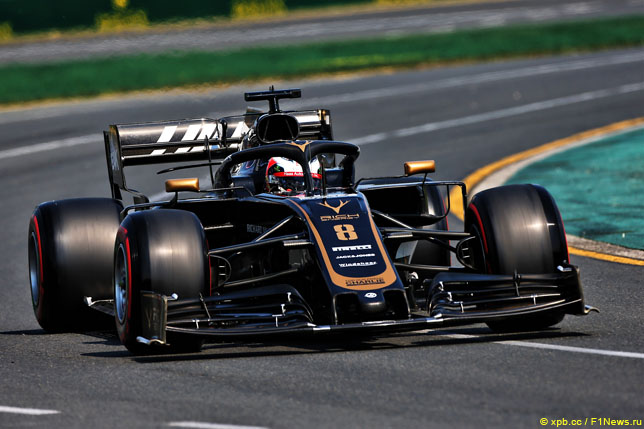 Роман Грожан на первом этапе сезона в Мельбурне