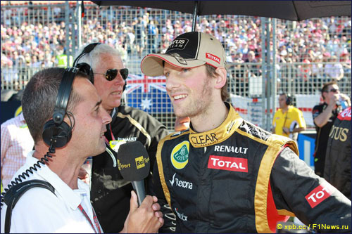 Роман Грожан на Гран При Австралии