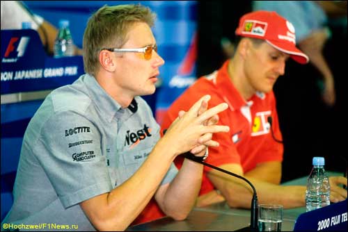 Мика Хаккинен и Михаэль Шумахер