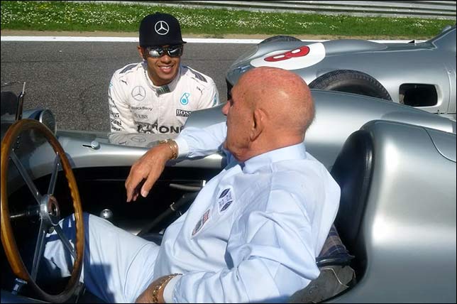 Стирлинг Мосс и Льюис Хэмилтон в Монце