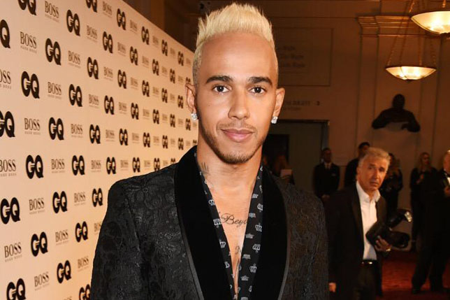 Льюис Хэмилтон на церемонии награждения журнала GQ