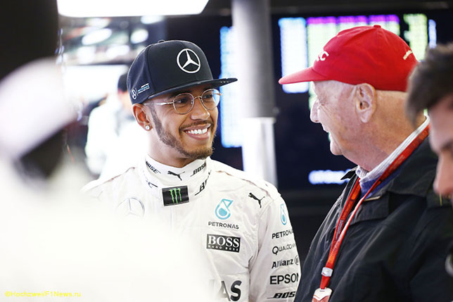 Льюис Хэмилтон и Ники Лауда