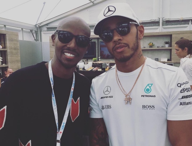 Мо Фара и Льюис Хэмилтон