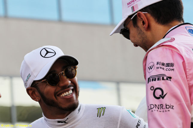 Льюис Хэмилтон и Эстебан Окон