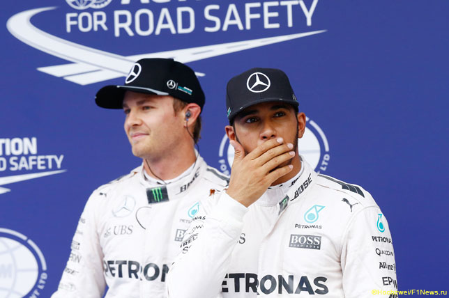 Нико Росберг и Льюис Хэмилтон, 2016 год