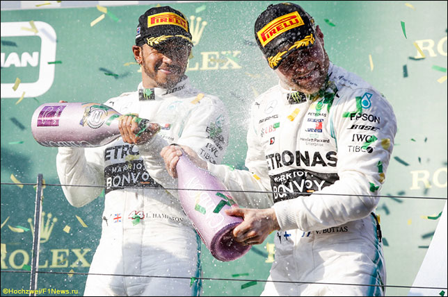 Льюис Хэмилтон и Валттери Боттас