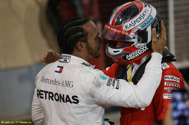После финиша Гран При Бахрейна Льюис Хэмилтон отдал должное Шарлю Леклеру