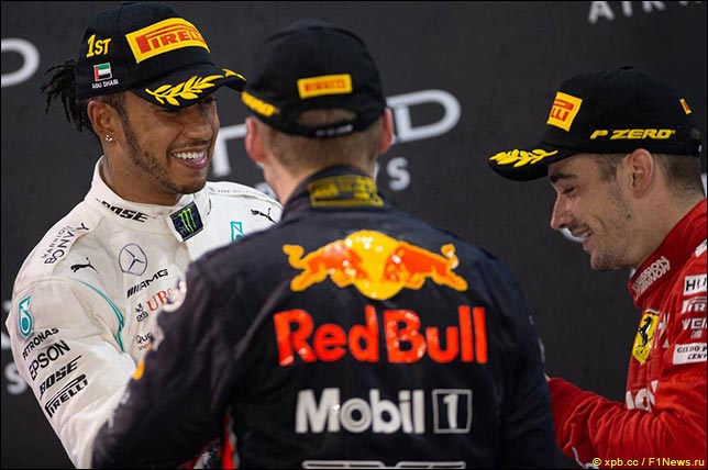 Льюис Хэмилтон, Макс Ферстаппен, Шарль Леклер