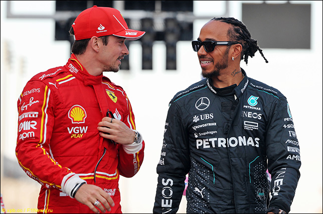 Шарль Леклер и Льюис Хэмилтон