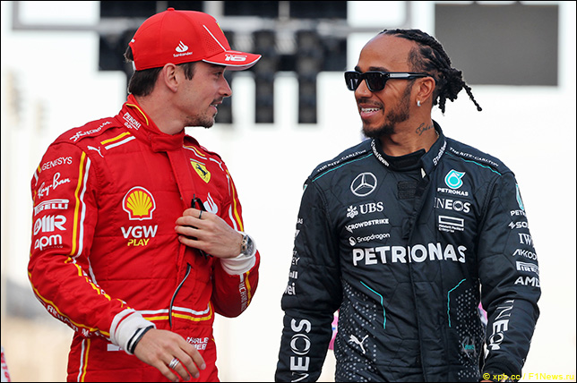 Шарль Леклер и Льюис Хэмилтон