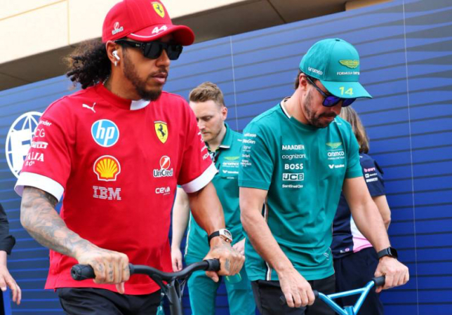 Льюис Хэмилтон и Фернандо Алонсо, фото XPB