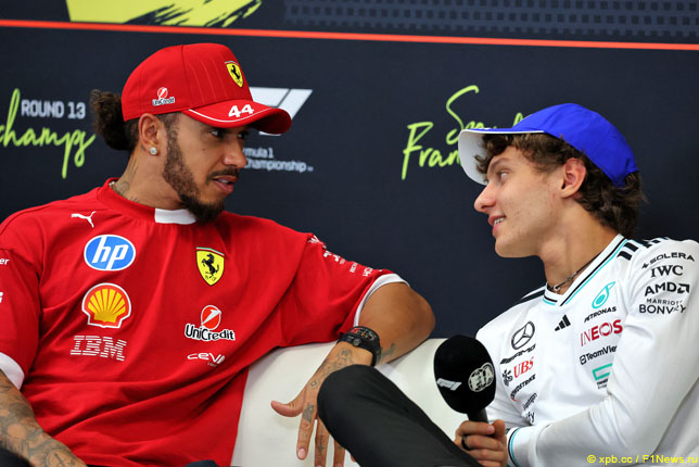 Льюис Хэмилтон и Кими Антонелли