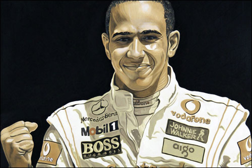 Портрет Льюиса Хэмилтона