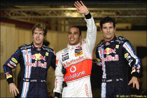 Феттель, Хэмилтон, Уэббер