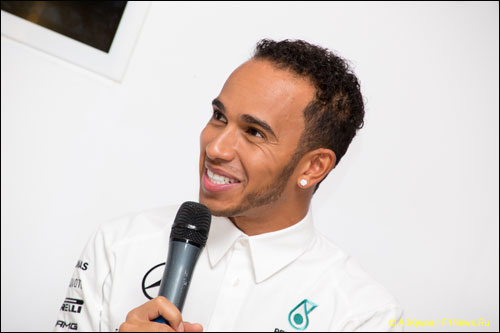 Льюис Хэмилтон на московской презентации IWC