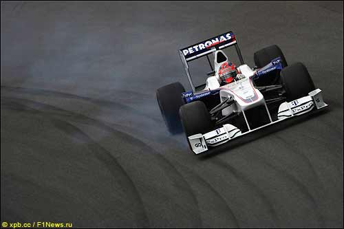 Роберт Кубица на трссе в Сан-Паулу