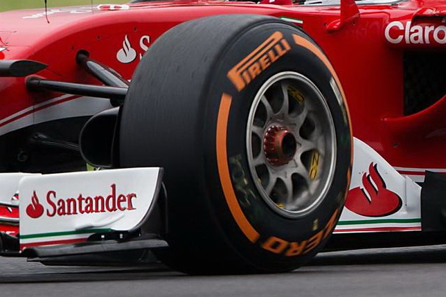 Гран При Великобритании. Шины Pirelli на машине Себастьяна Феттеля